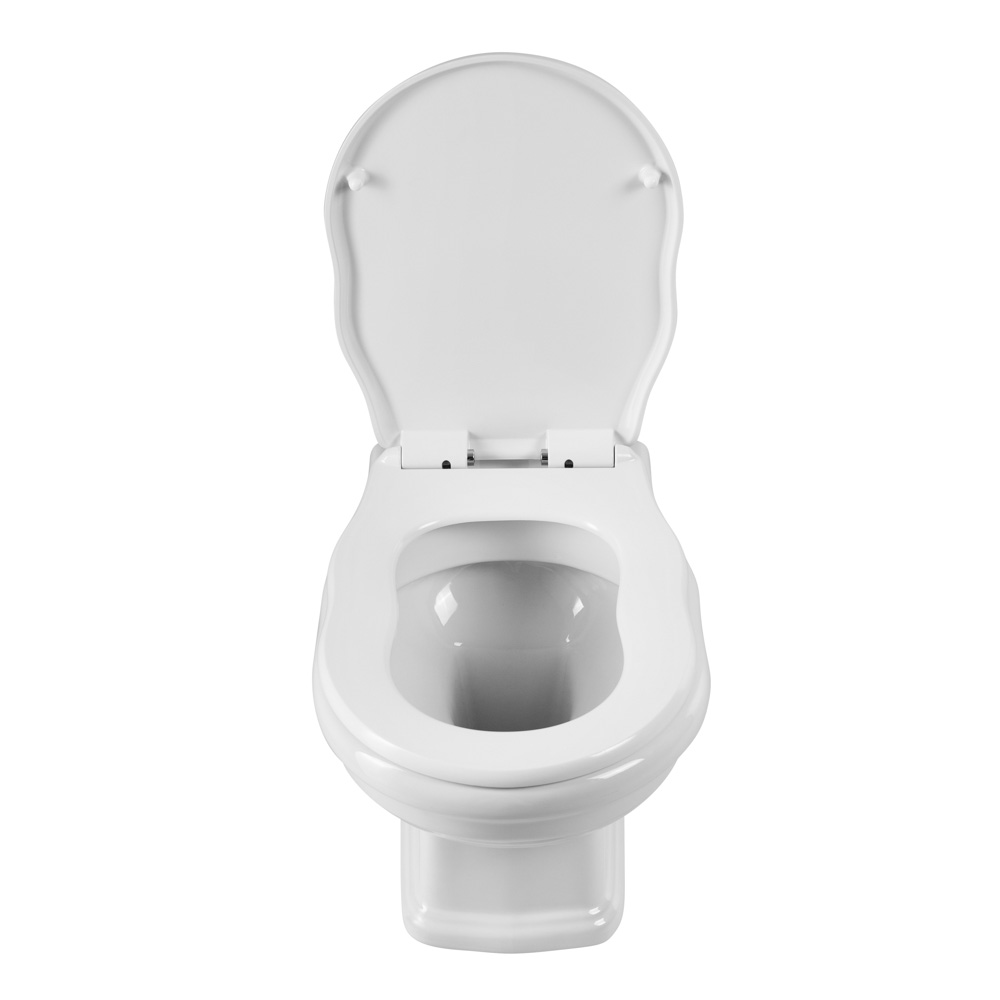 Унитаз подвесной безободковый с сиденьем BelBagno BOHEME BB115CH/BB115SC