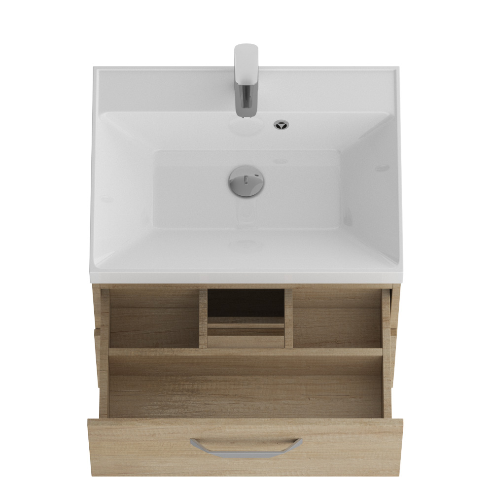 База под раковину подвесная с двумя выкатными ящиками BelBagno AURORA-700-2C-SO-RNN