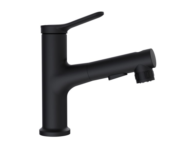 Cмеситель для раковины BelBagno BB-LVMD-NERO-W0 с вытяжным изливом