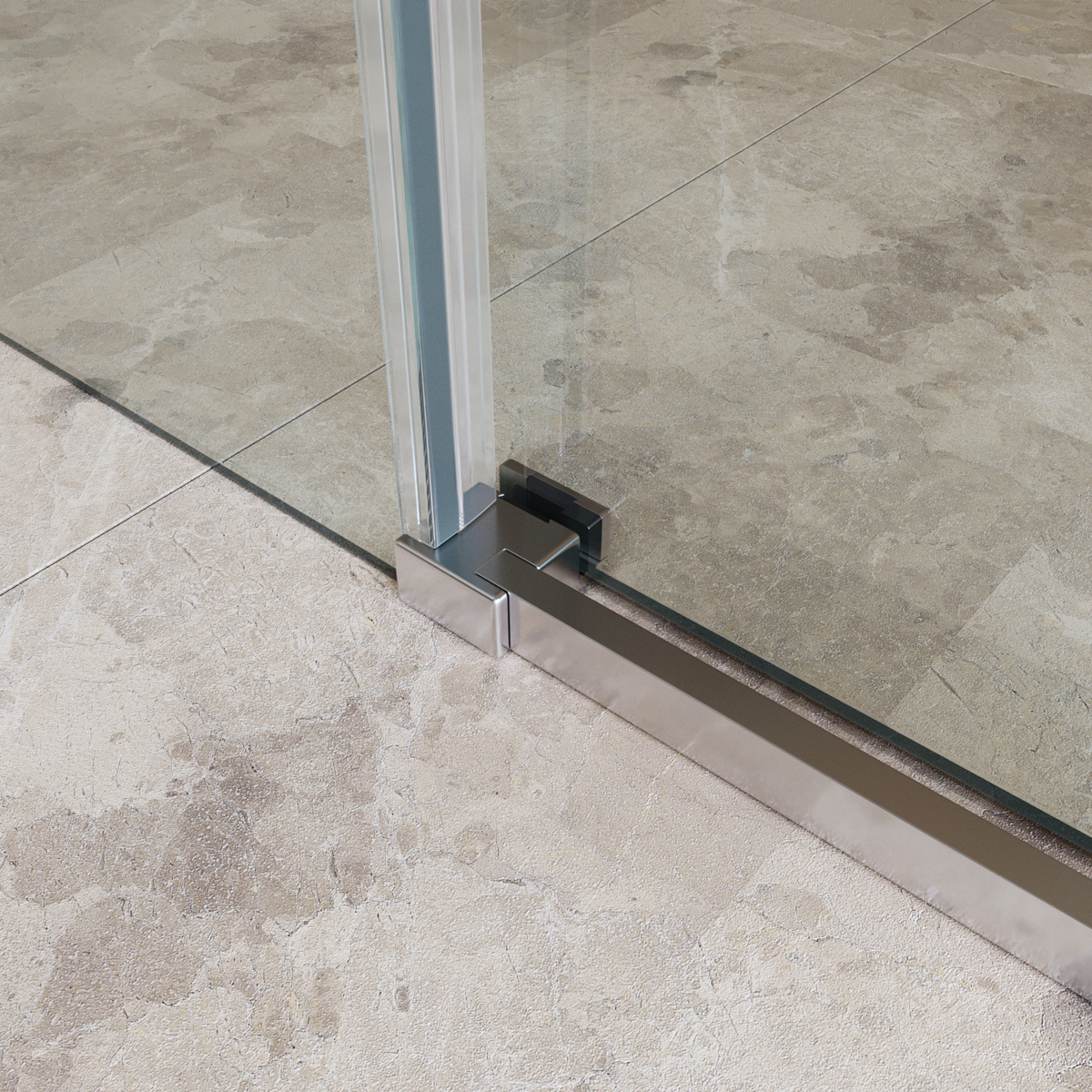 Душевая дверь шириной 120см BelBagno SOFT_CLOSE-1-BF-1-120-C-Cr профиль хром, стекло прозрачное