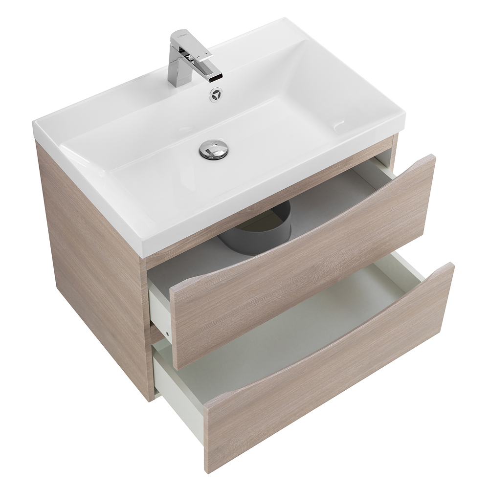 Тумба подвесная с раковиной BelBagno MARINO-600-2C-SO-RG-P