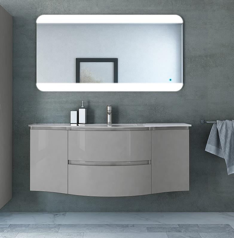 Мебель для ванной Cezares VAGUE 138 Grigio lucido
