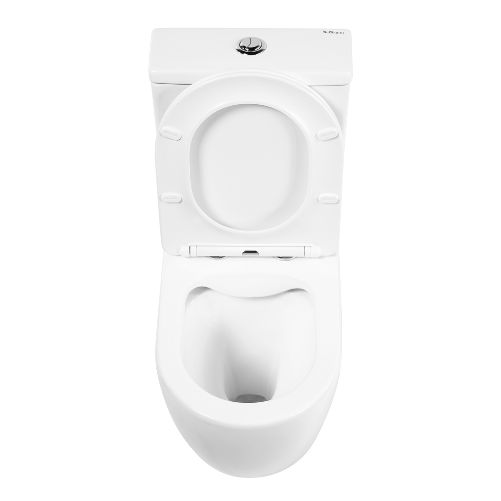 Унитаз-компакт безободковый BelBagno AMANDA BB051CPR+BB051T