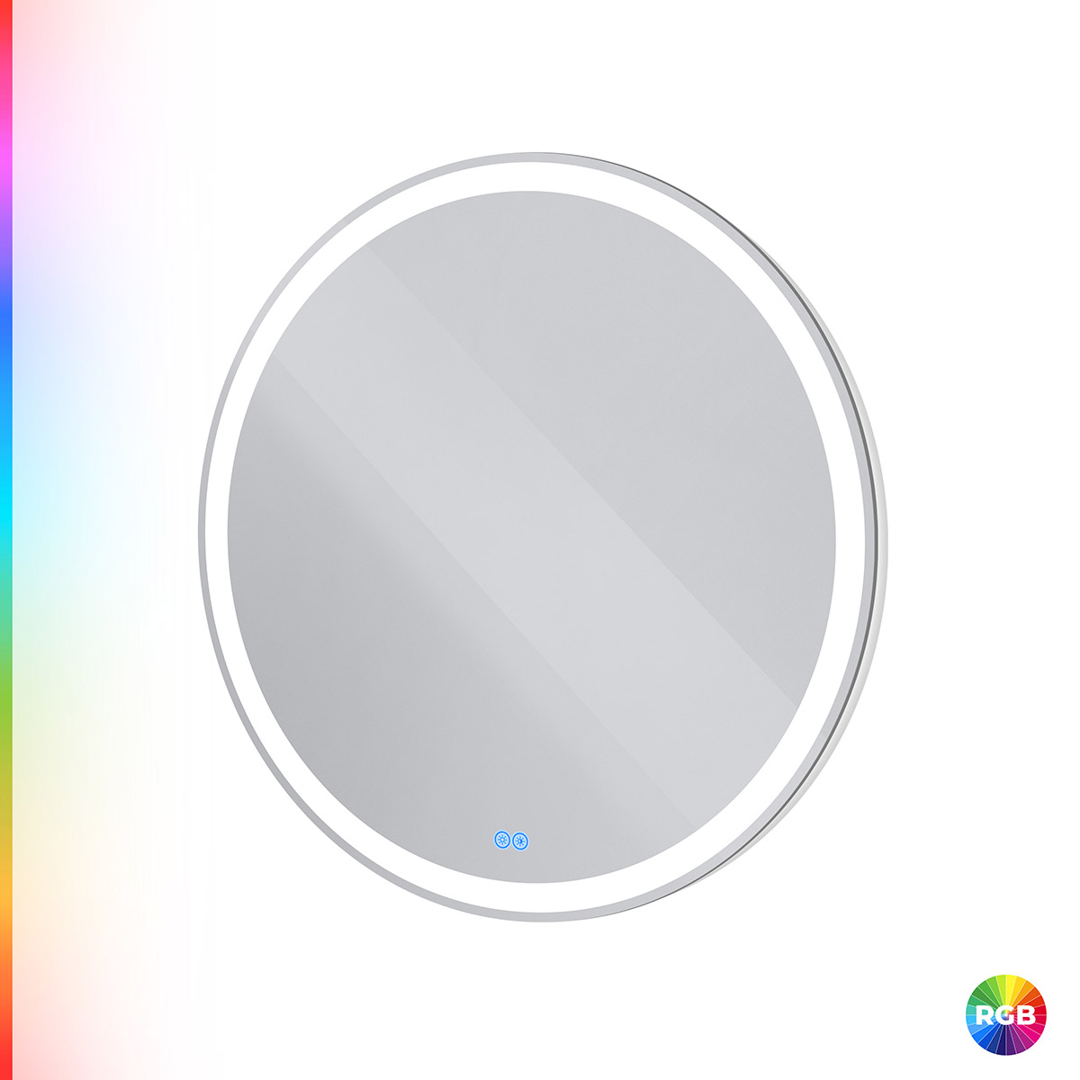 Зеркало Cezares CZR-SPC-MC-800-RGB-TCH с LED подсветкой и RGB подсветкой с сенсорным выключателем и диммером