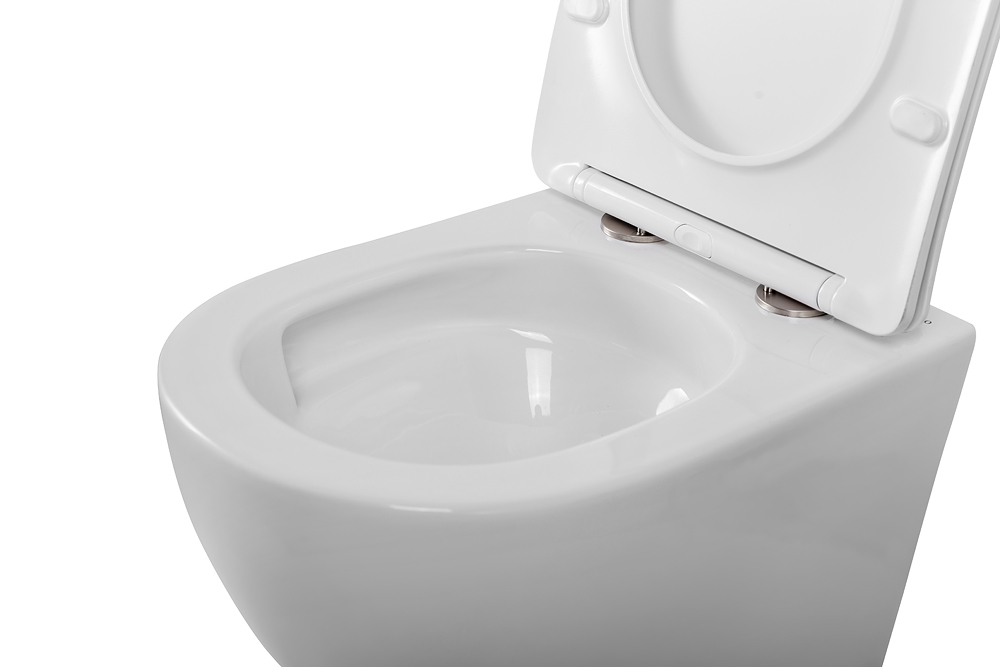 Унитаз подвесной безободковый с сиденьем и смывом TORNADO BelBagno SFERA-TOR BB046CH-TOR/SC
