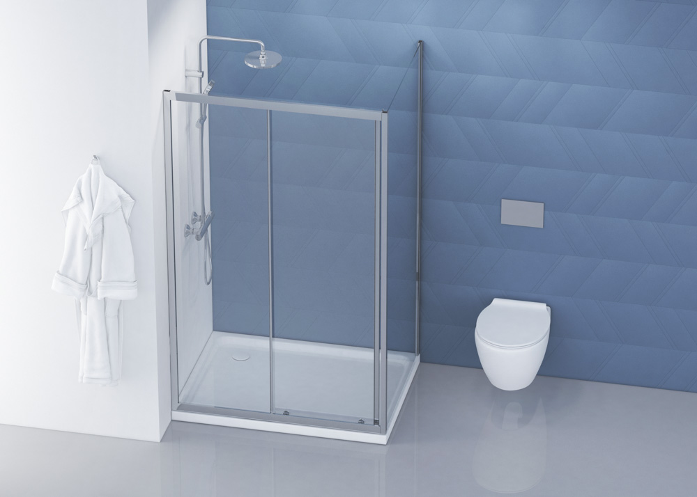 Душевой уголок BelBagno DUE-AH-1-120/90-C-Cr