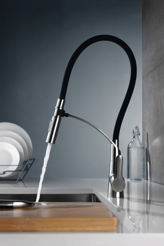 Смеситель для кухни с гибким изливом BelBagno BB-LAM36-IN