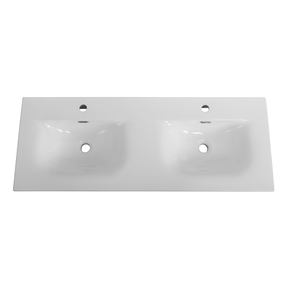 Тумба с раковиной подвесная BelBagno MARINO-CER-N-1200-4C-SO-RR-P Rovere Rustico, раковина белая BB-8099-120-2 с 2-я чашами