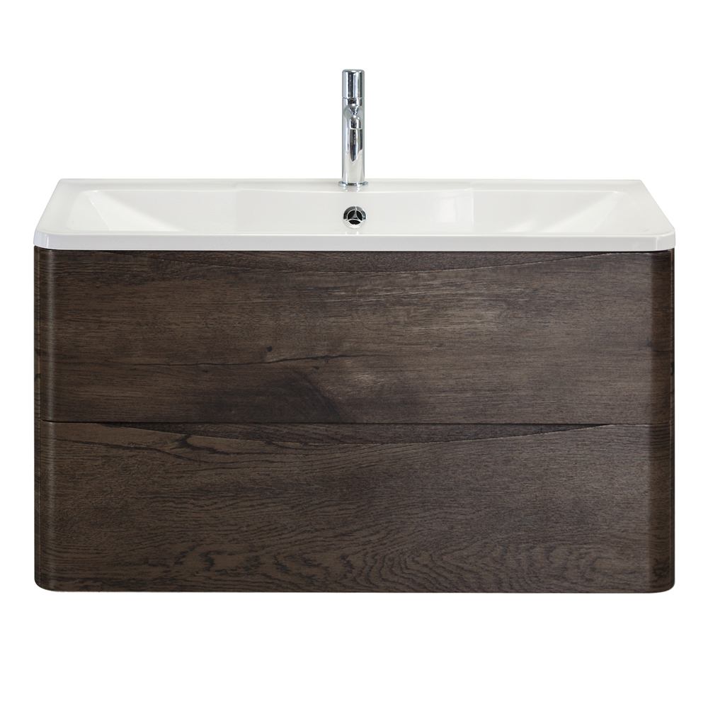 Мебель для ванной комнаты подвесная BelBagno ACQUA-800-2C-SO-RNG 80см Rovere Nature Grigio