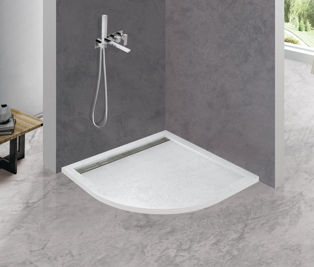 Поддон из искусственного мрамора 80х80 Cezares TRAY-AS-R-80-30-W без сифона