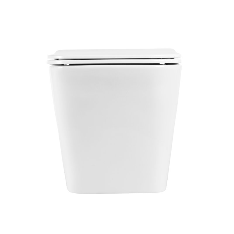 Унитаз подвесной безободковый с сиденьем BelBagno DUE BB3103CHR/SC