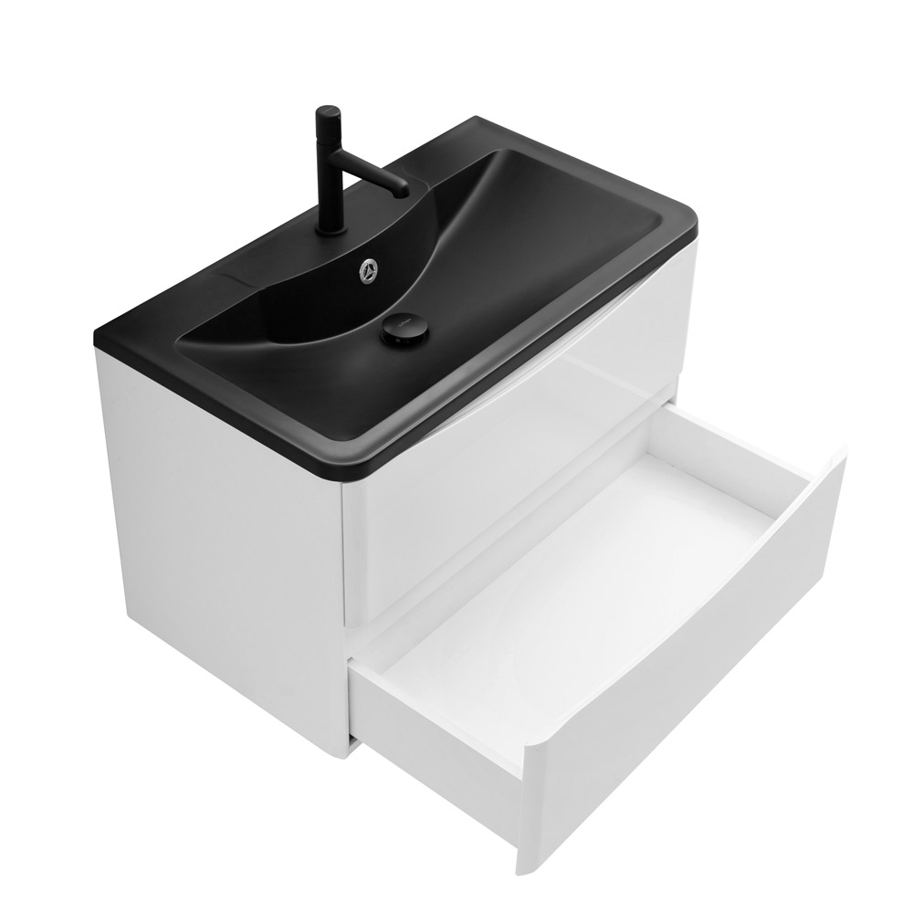Мебель для ванной комнаты подвесная BelBagno ACQUA-800-2C-SO-BL 80см Bianco Lucido 