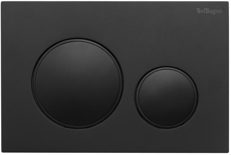купить Кнопка смыва BelBagno BB-17C-NERO.M цвет чёрный матовый 