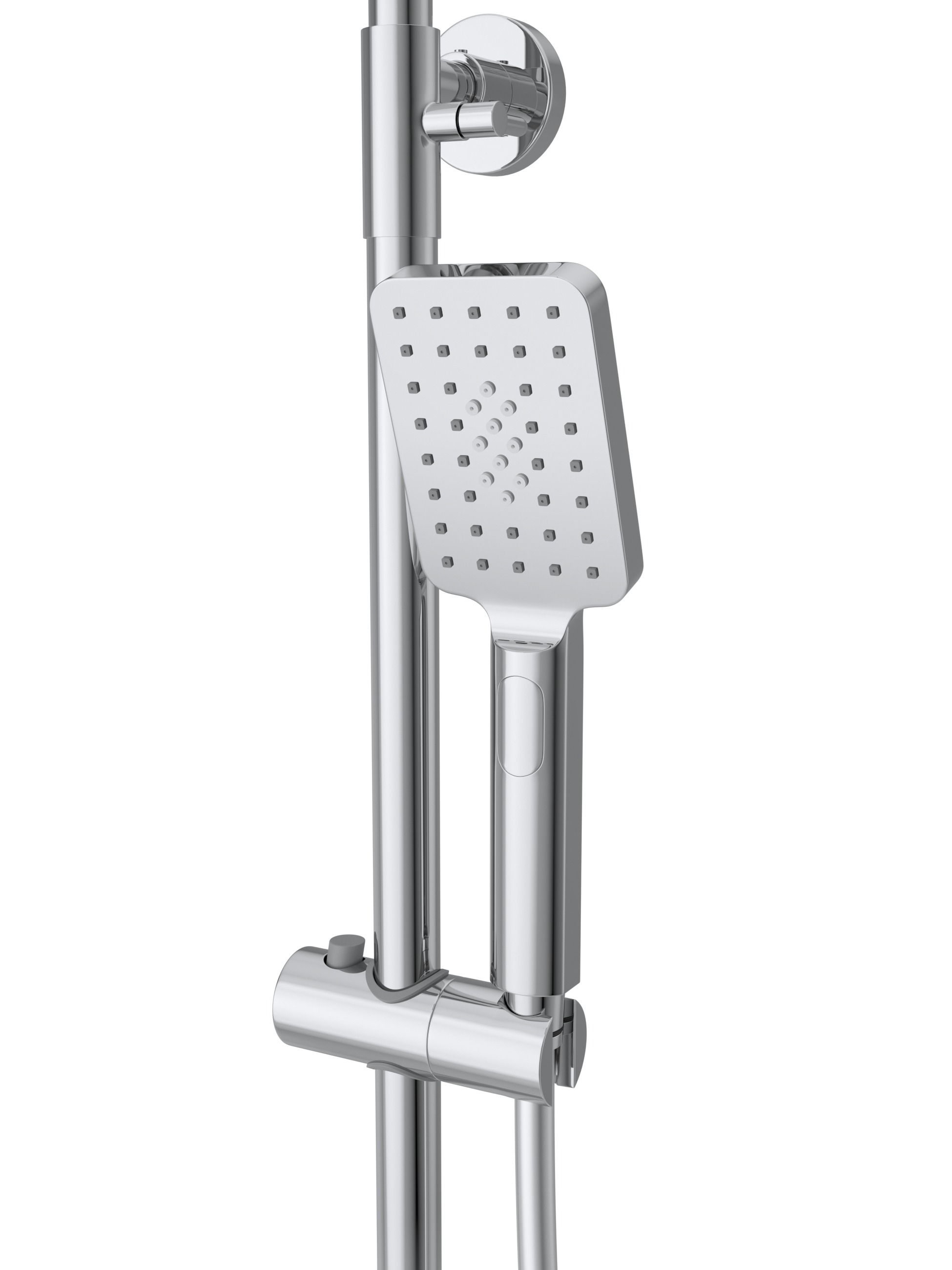 Душевая стойка CEZARES SLIDER-CVD-01 со смесителем и поворотным изливом, хром