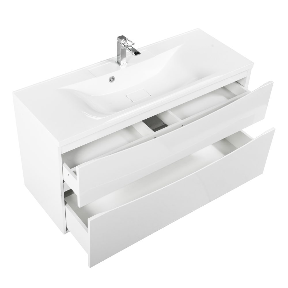 Тумба подвесная с раковиной BelBagno MARINO-H60-1100-2C-SO-BL-P