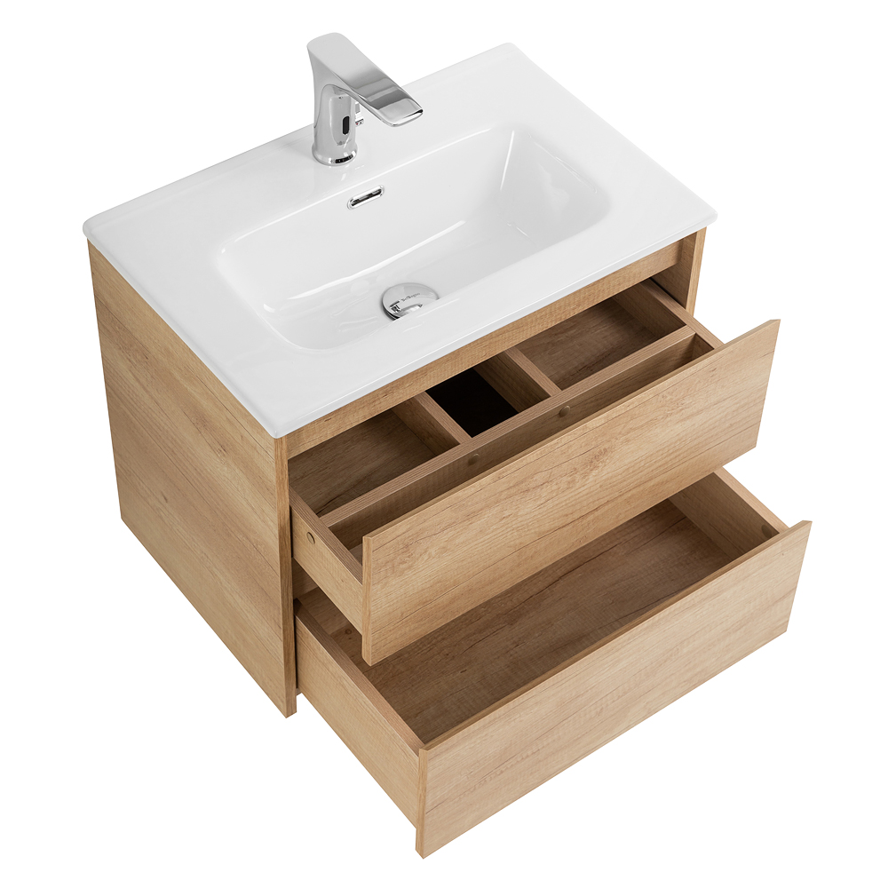 Тумба подвесная с раковиной BelBagno KRAFT 39-600/390-2C-SO-RNN