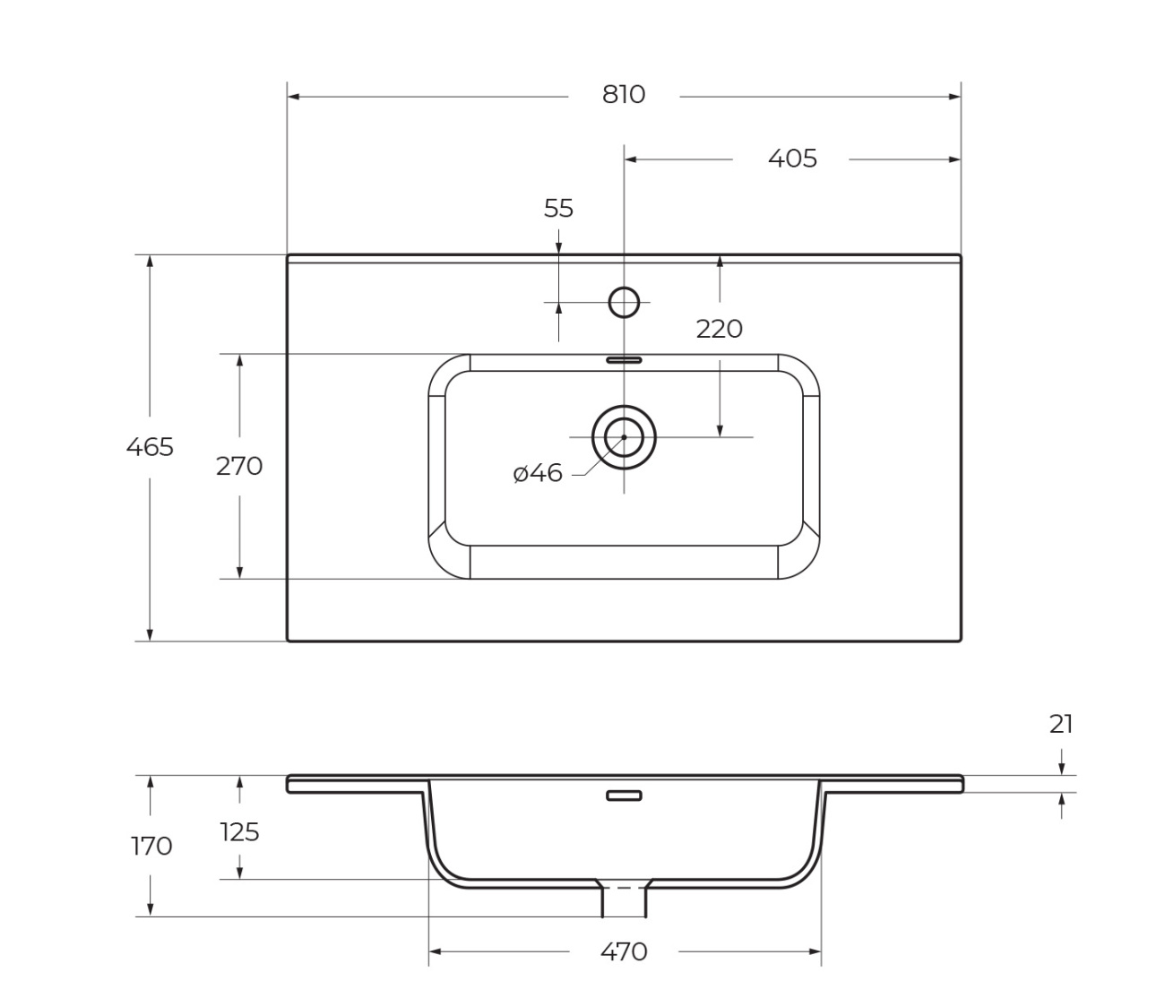 Раковина керамическая BelBagno BB800ETL