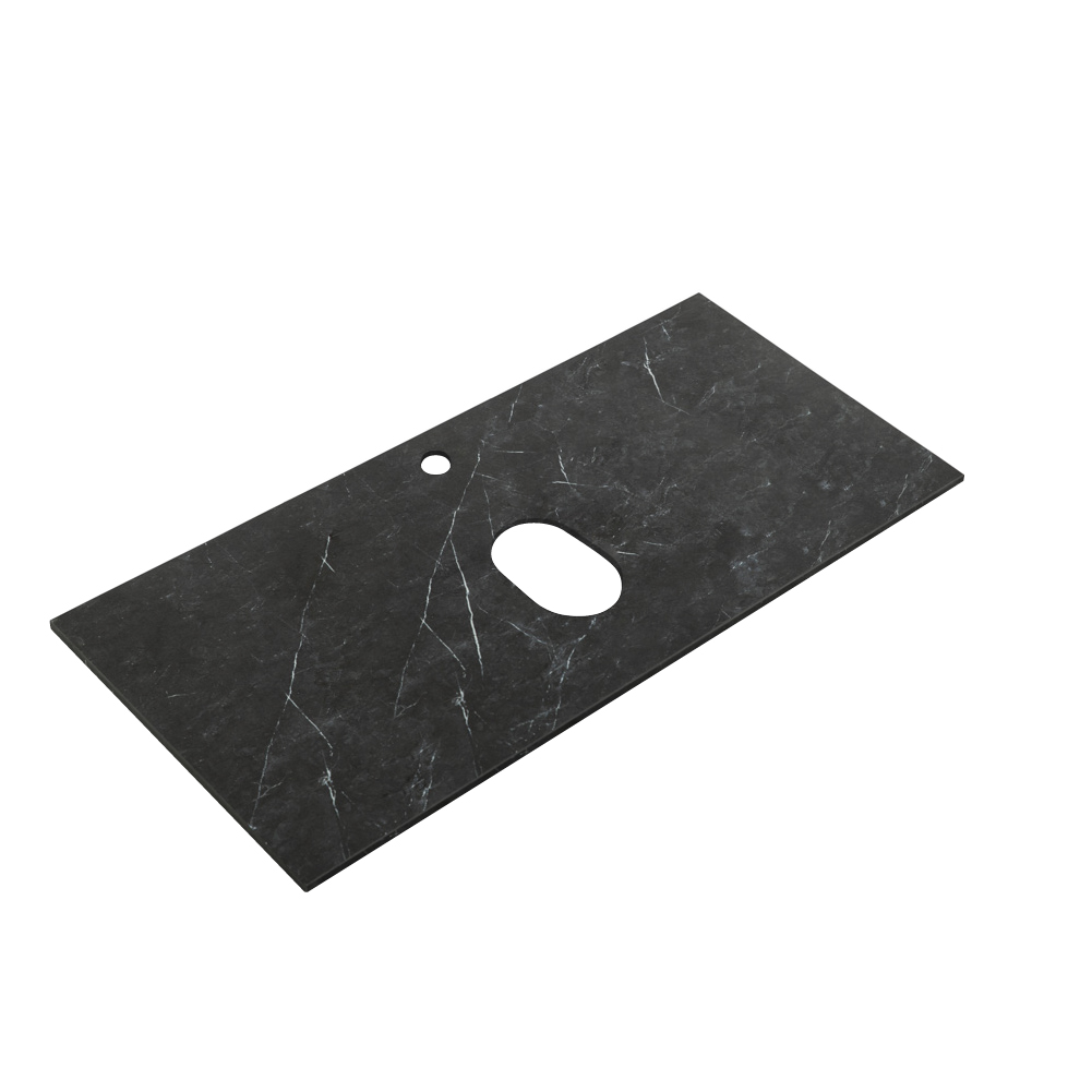 Столешница из керамогранита Cezares SLD-100/48-MNO Marmo Nero Opaco