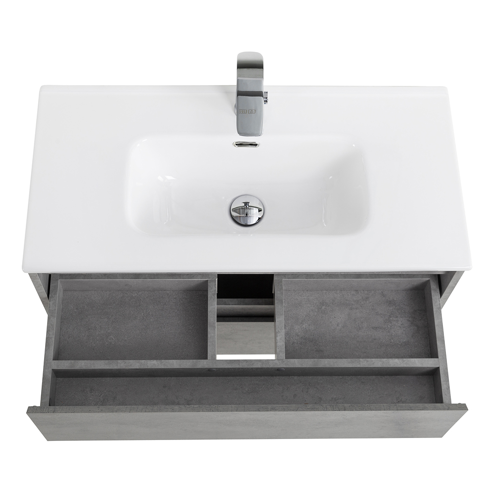 Тумба подвесная с раковиной BelBagno KRAFT 39-800/390-2C-SO-CG