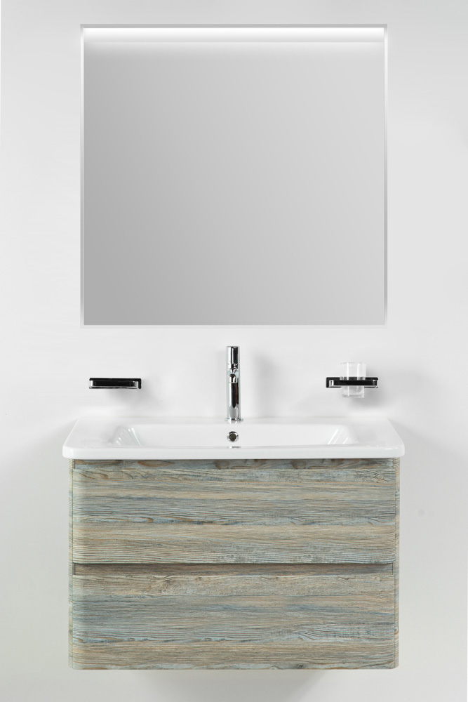 купить Тумба подвесная с керамической раковиной BelBagno ALBANO-CER-800-2C-SO-PS 