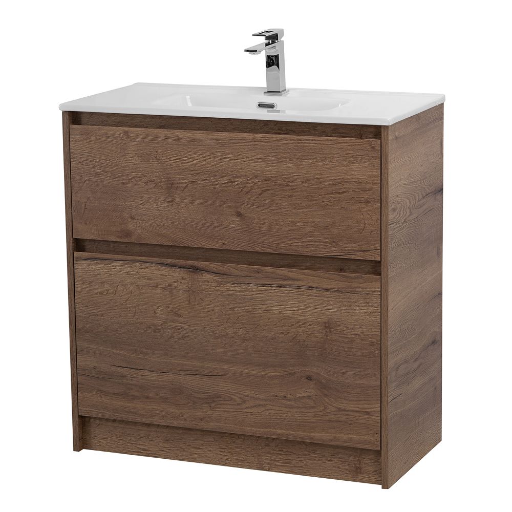 Тумба напольная с раковиной BelBagno KRAFT39-800/390-2C-PIA-RT