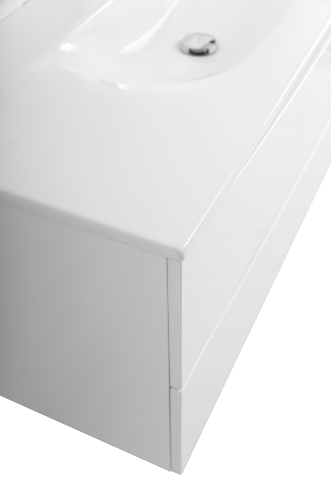 Тумба с раковиной подвесная BelBagno MARINO-CER-N-1200-2C-SO-BL-P Bianco Lucido, раковина белая BB-8099-120