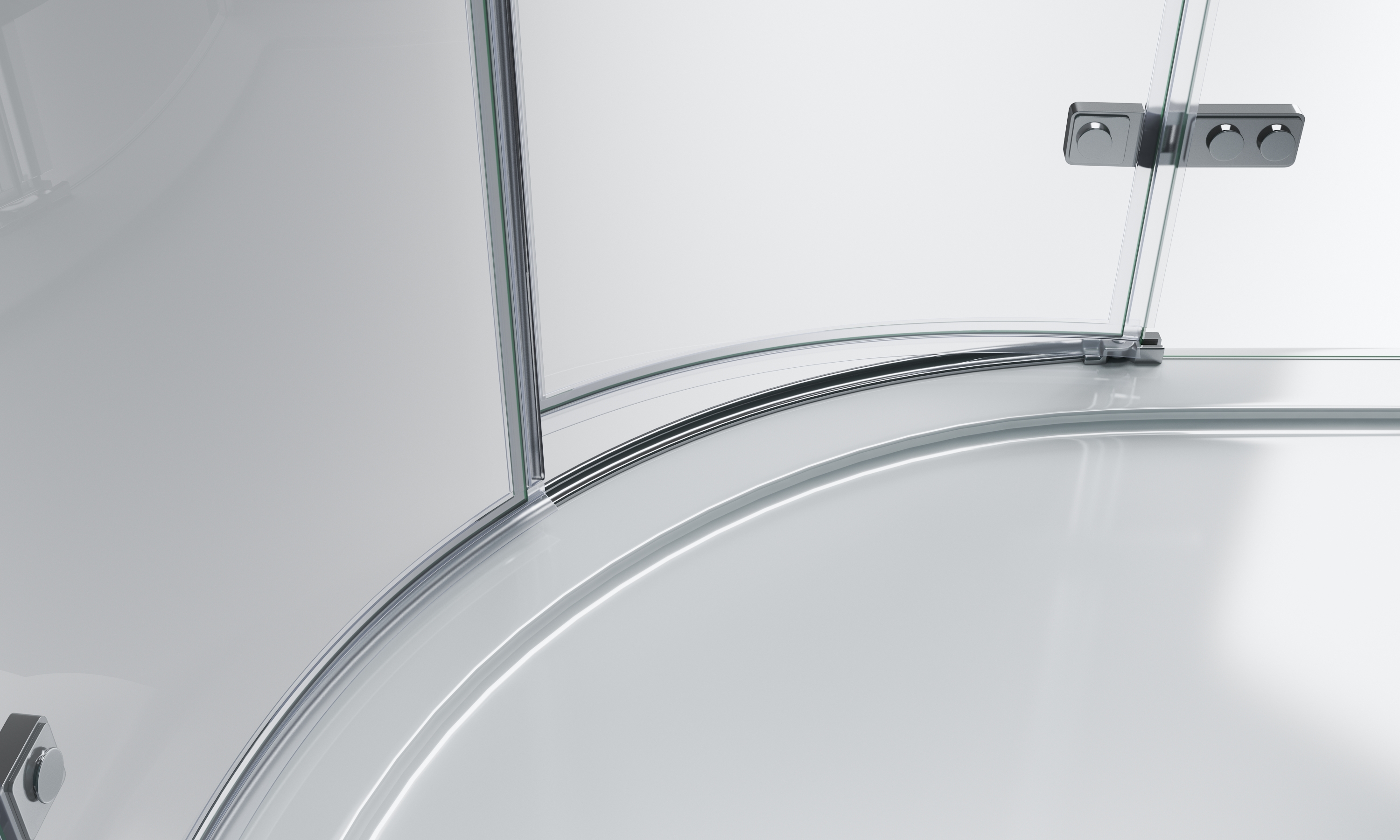 Душевой уголок BelBagno KRAFT-R-2-100-C-Cr