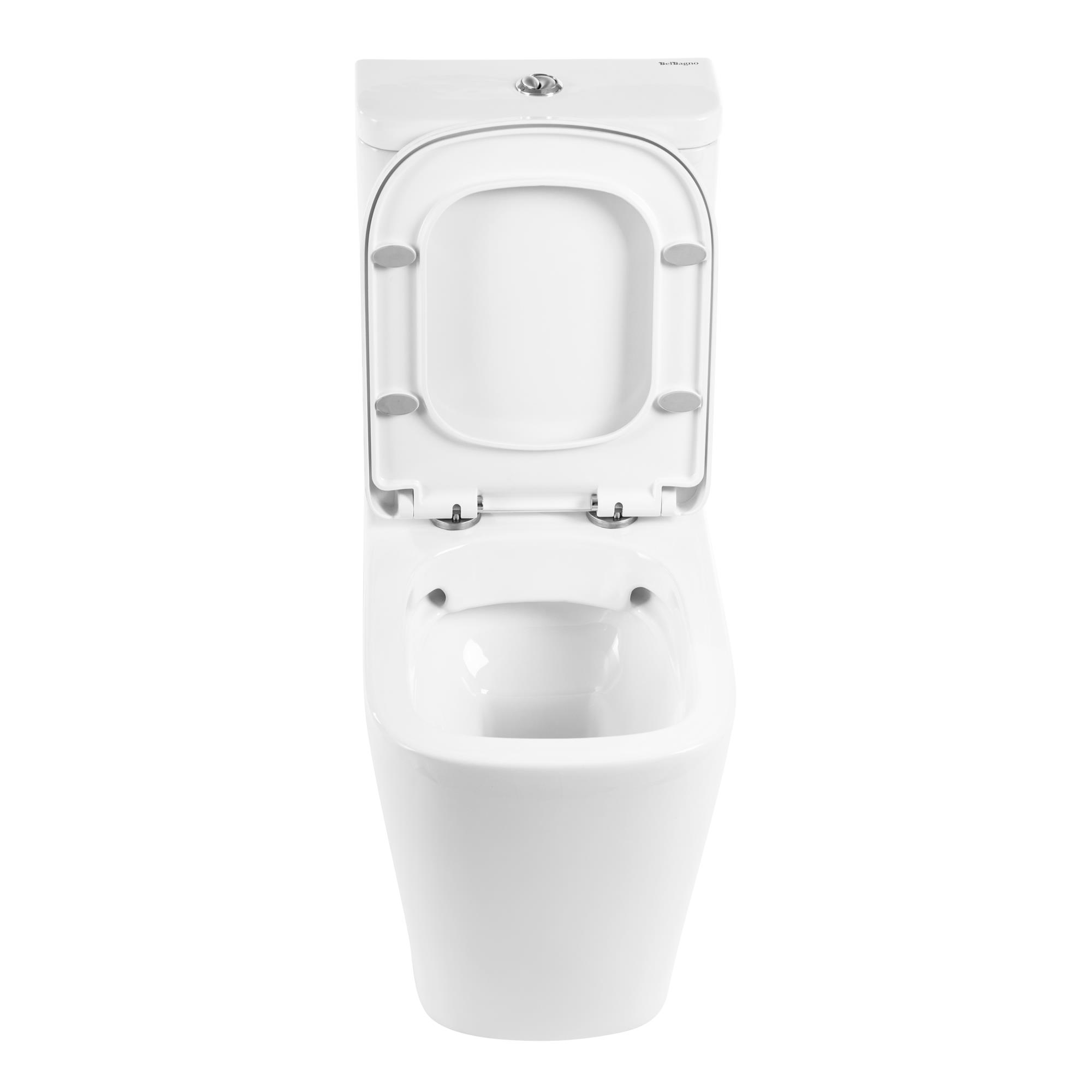 Унитаз-компакт безободковый BelBagno ALBANO BB120CPR + BB120T