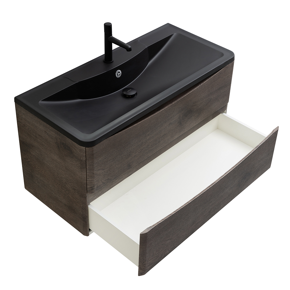 Мебель для ванной комнаты подвесная BelBagno ACQUA-1000-2C-SO-RNG 100 см Rovere Nature Grigio