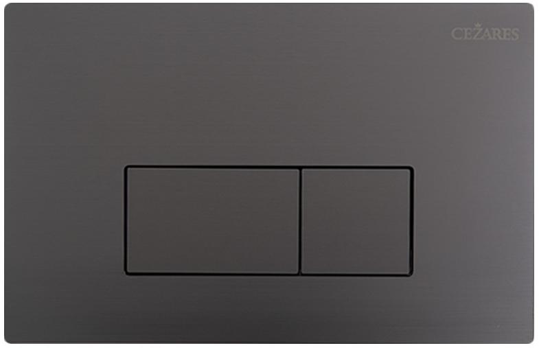 купить Кнопка смыва CEZARES CZR-510QV-GM, оружейная сталь 