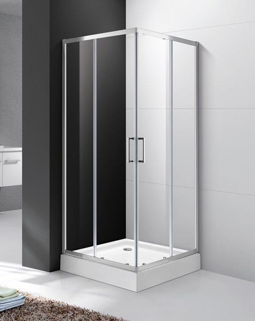 Душевой уголок Cezares MOLVENO-A-2-80-C-Cr-IV, 80х80х195, профиль хром, стекло прозрачное