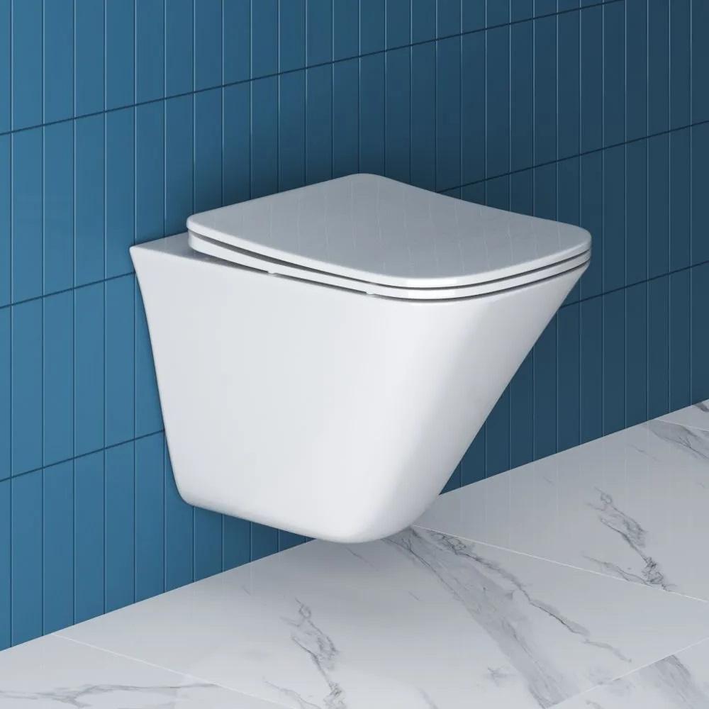 купить Унитаз безободковый подвесной BelBagno MARMI BB052CHR 