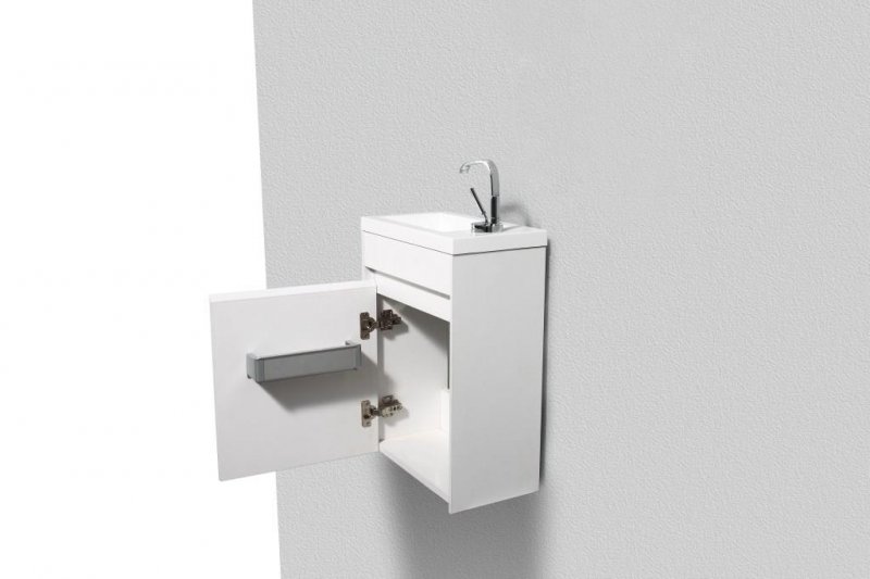 Тумба подвесная под раковину BelBagno PIETRA MINI-400-1A-SO-BL-L