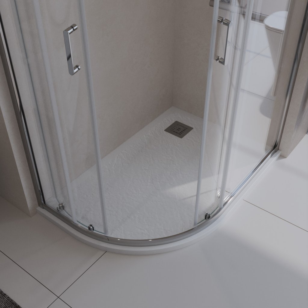 купить Поддон из искусственного мрамора правосторонний Belbagno TRAY-MR-UNO-RH-120/90-550-35-W-R-CR 