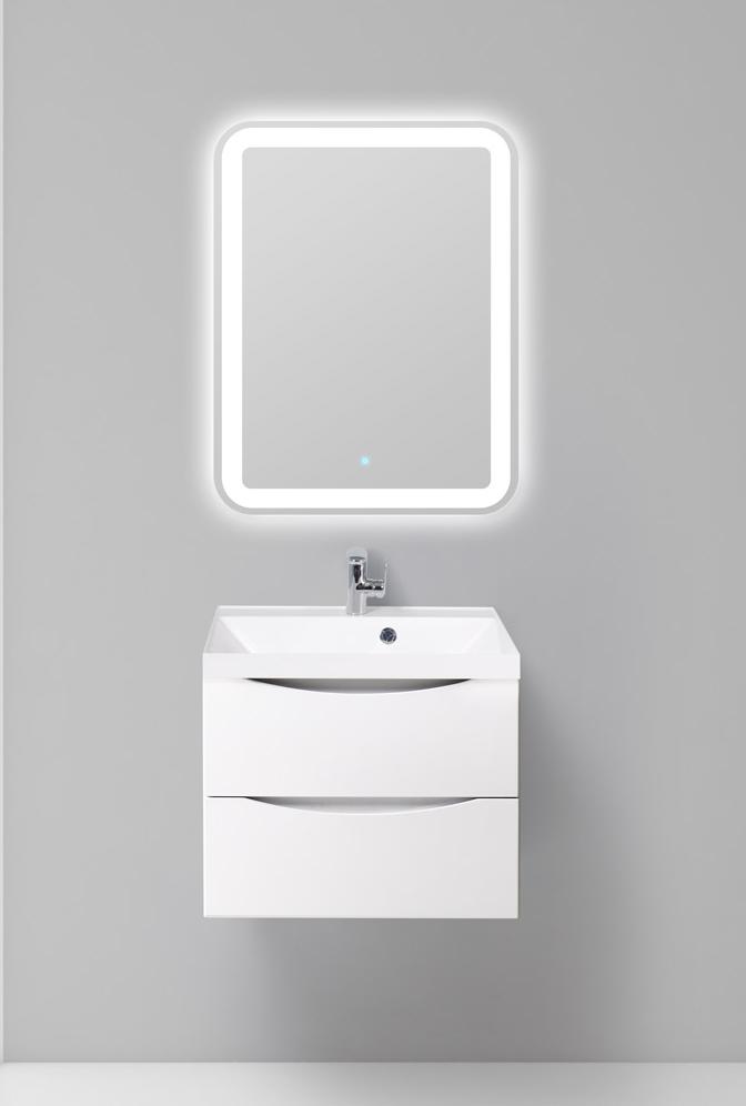 Тумба подвесная с раковиной BelBagno MARINO-600-2C-SO-BL-P