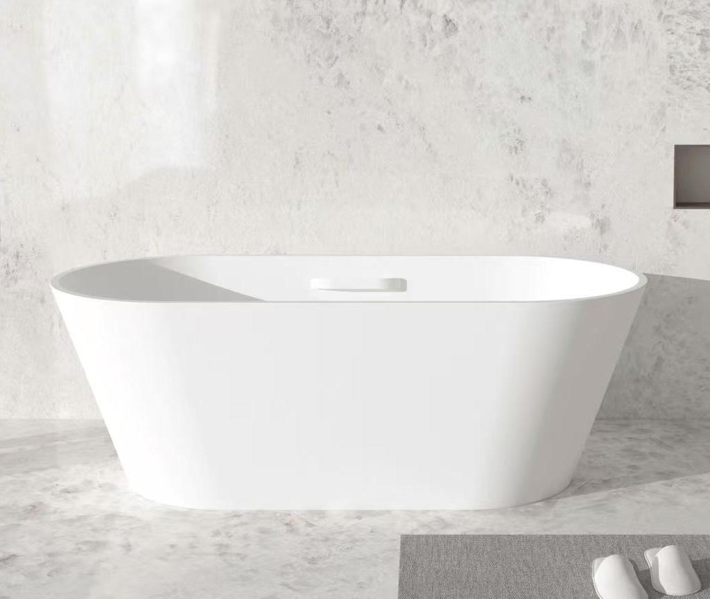 купить Ванна отдельностоящая CEZARES CZR-COMFORT-170-75-53-SSB-HND с ручкой, из искусственного камня 