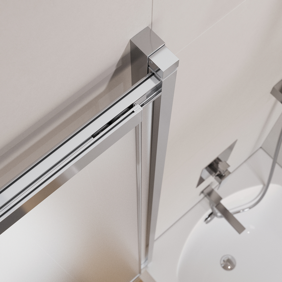 Шторка на ванну Cezares SLIDER-VF-11-90/150-P-Cr