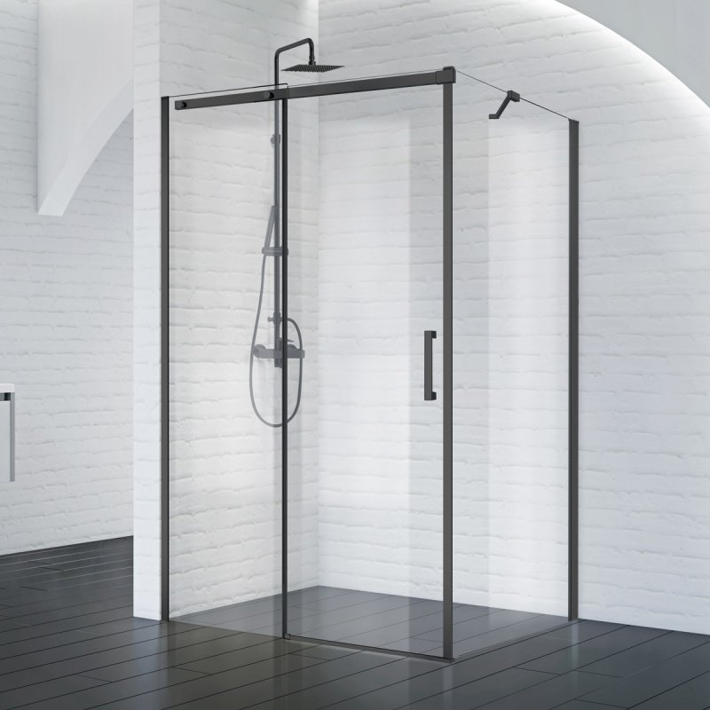 купить Душевой уголок BelBagno ACQUA-AH-1-140/90-C-NERO 
