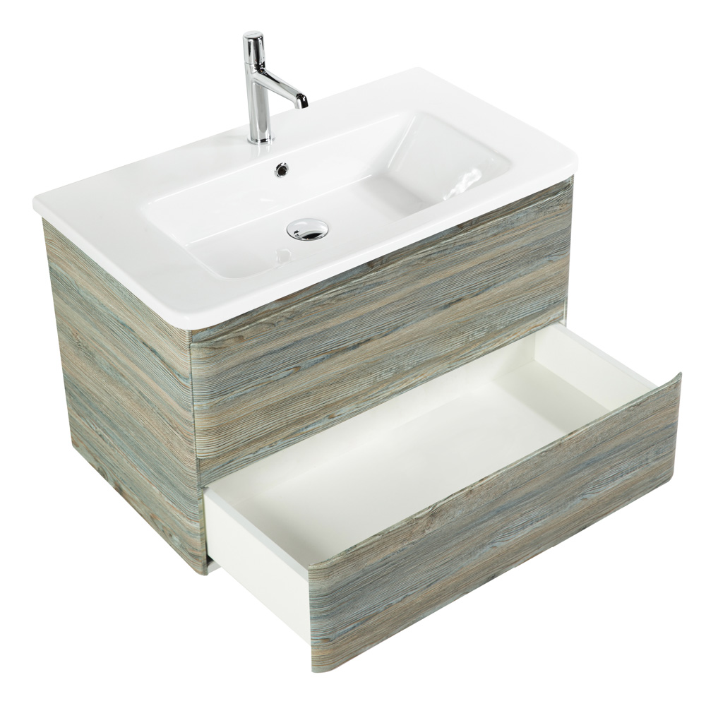 Тумба подвесная с керамической раковиной BelBagno ALBANO-CER-1050-2C-SO-PS