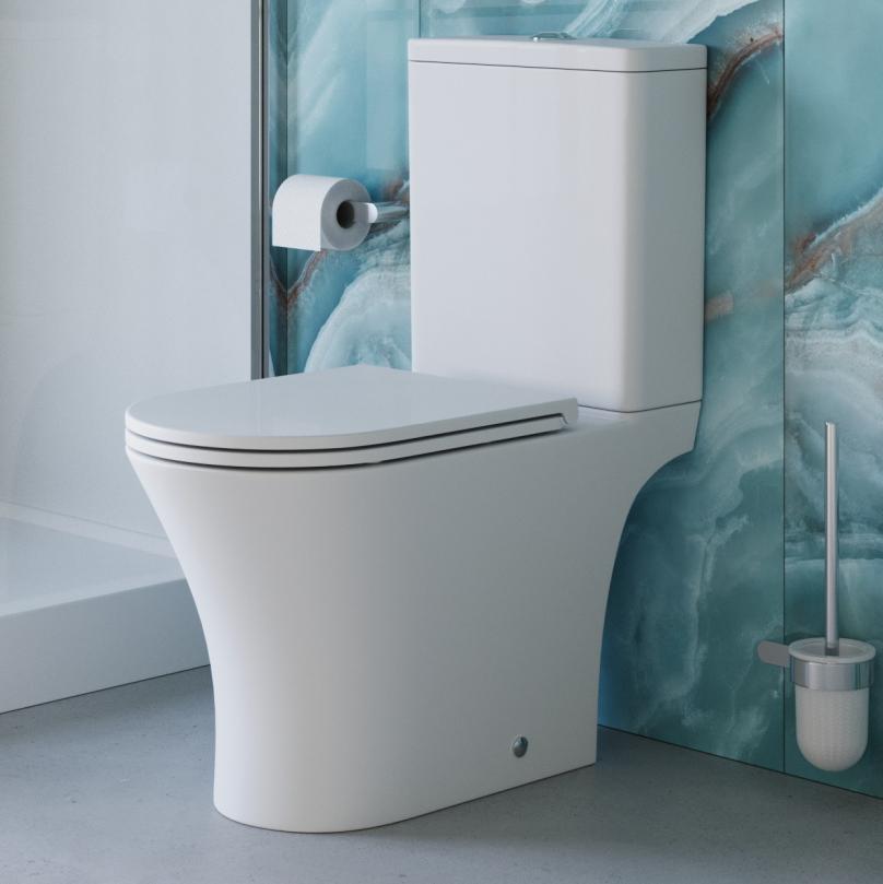 купить Унитаз-компакт BelBagno ACQUA-TOR BB2801CP-TOR/SC + BB2801T безободковый с сиденьем и смывом TORNADO  