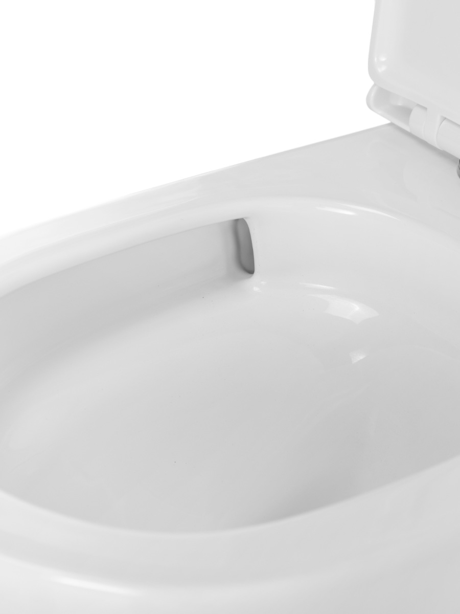 Унитаз подвесной BelBagno UNIQUE BB007CH-TOR/SC безободковый с сиденьем и смывом TORNADO