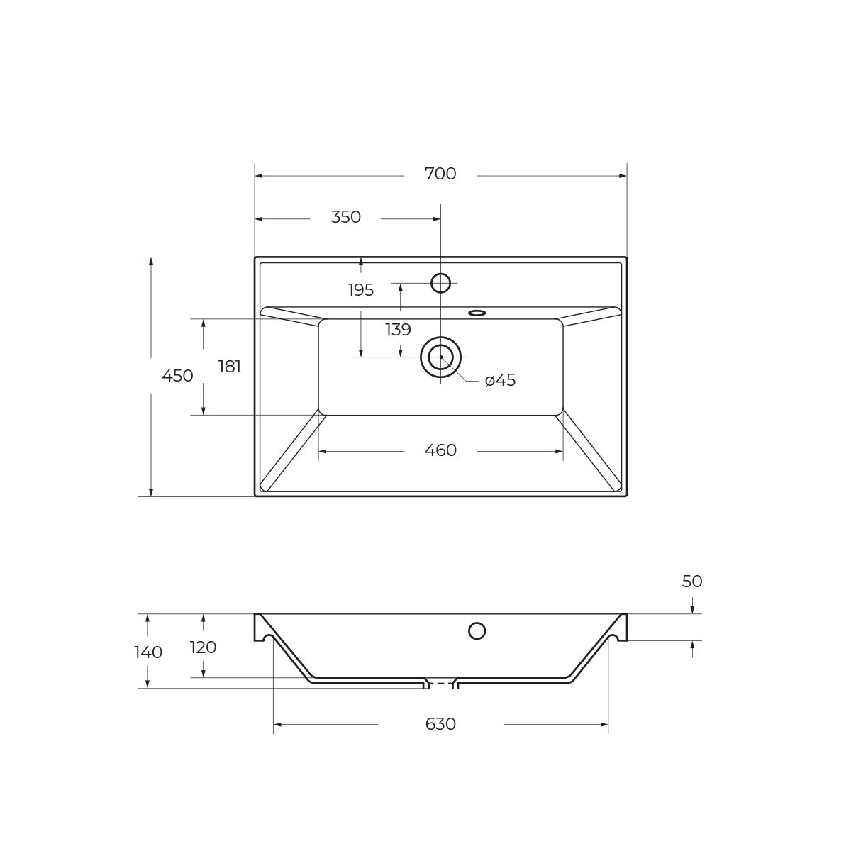 Мебель для ванной BelBagno AURORA-700-2C-SO-RNN