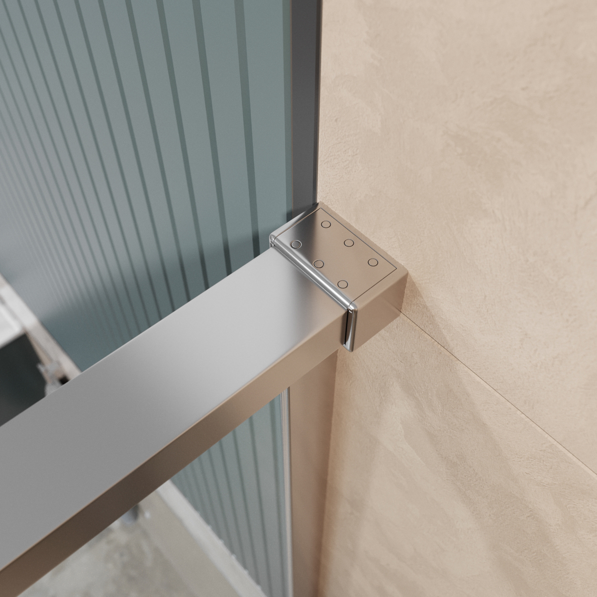 Душевая дверь шириной 150см BelBagno SOFT_CLOSE-1-BF-1-150-C-Cr профиль хром, стекло прозрачное