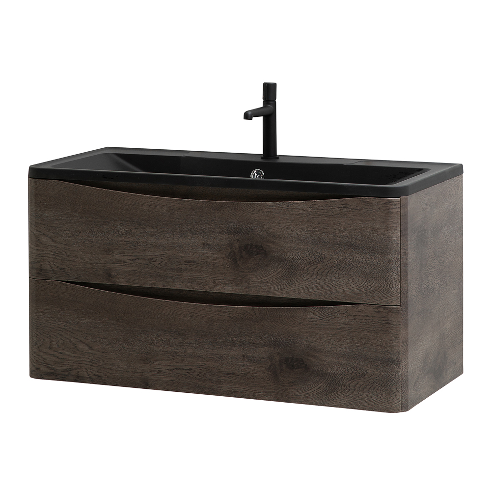 Мебель для ванной комнаты подвесная BelBagno ACQUA-800-2C-SO-RNG 80см Rovere Nature Grigio
