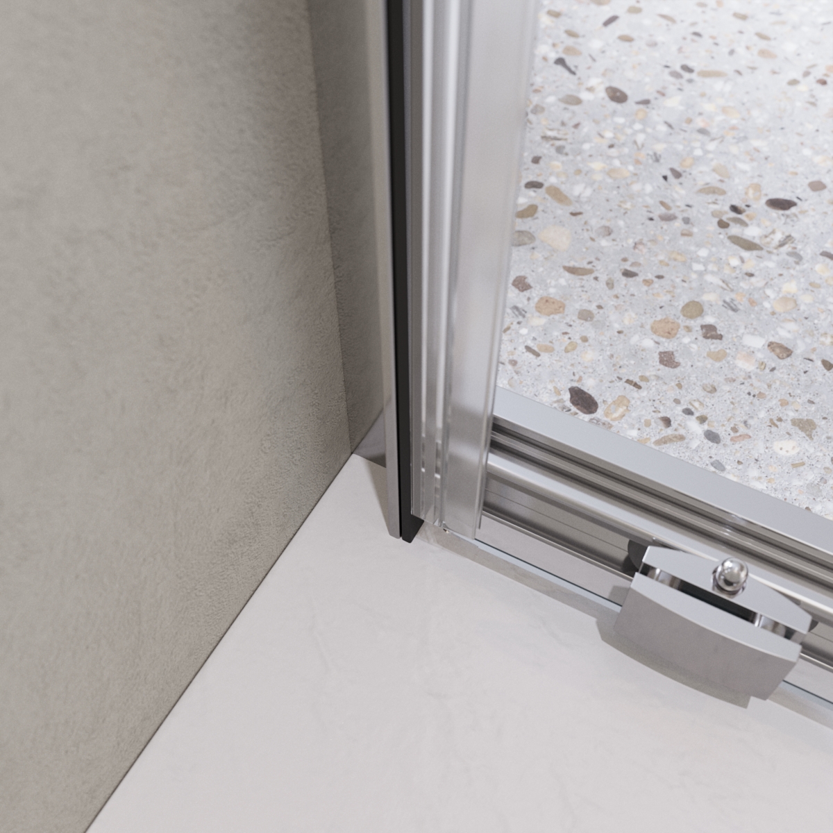 Дверь в проём BelBagno LUCE-BF-1-100-C-Cr
