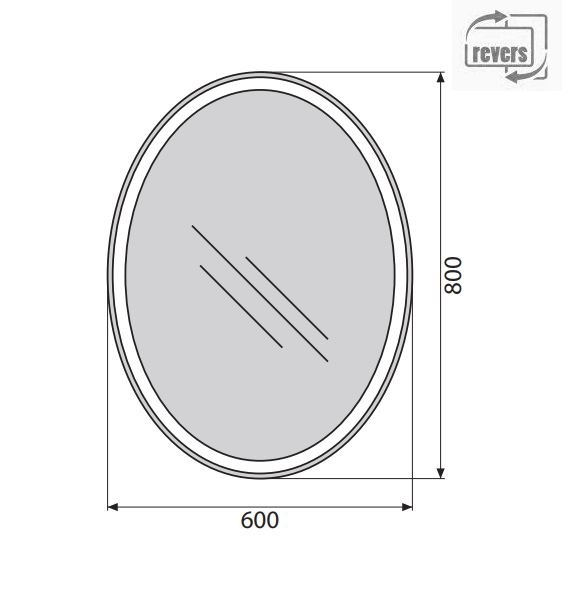 Зеркало BelBagno SPC-VST-600-800-LED-BTN