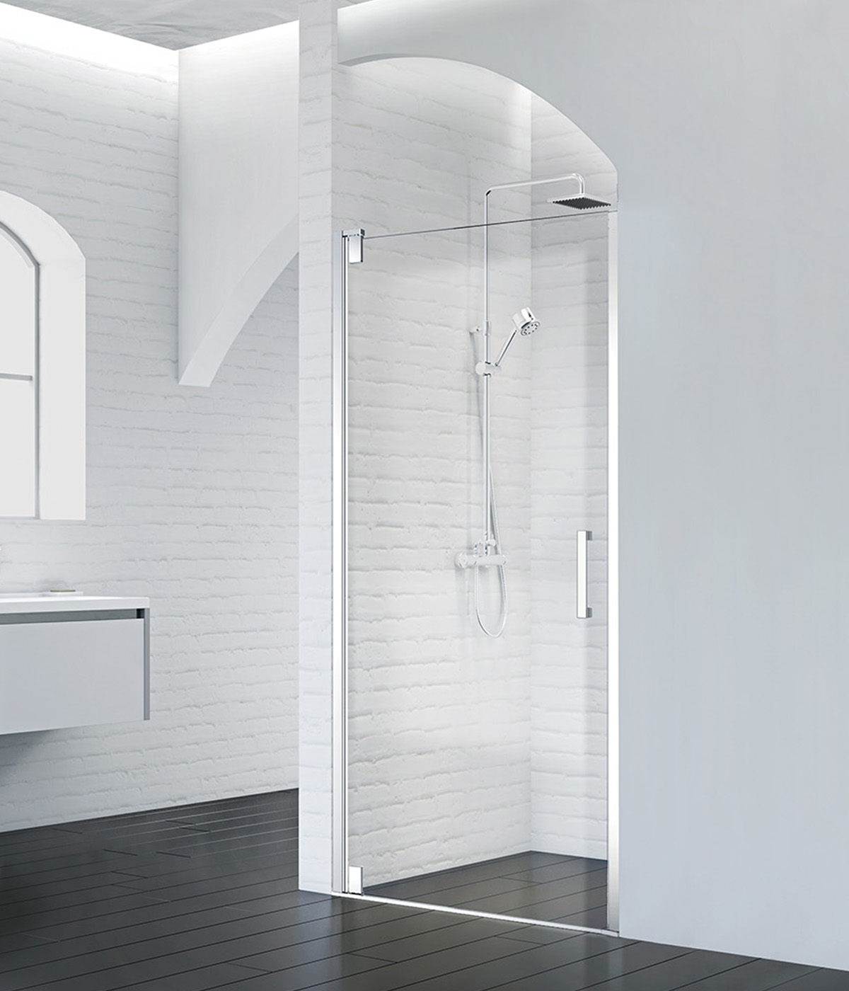купить Душевая дверь BelBagno MARMI-B-1-80-C-Cr 