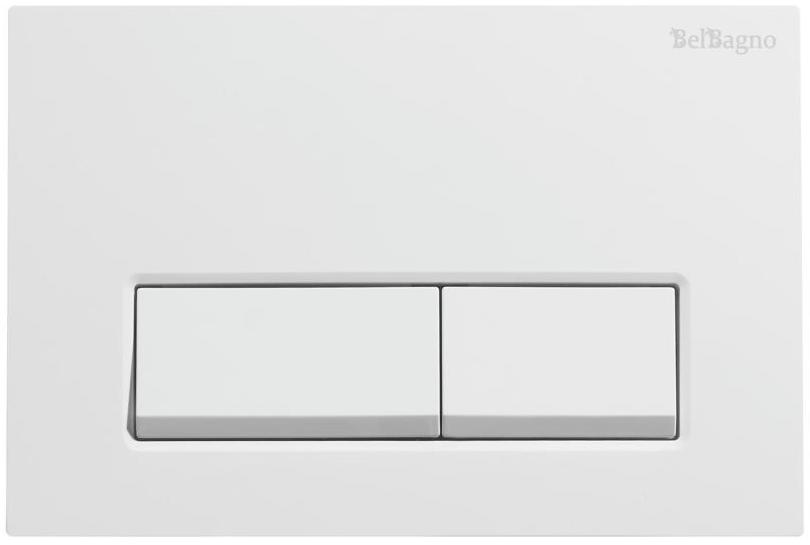 Кнопка смыва BelBagno BB-15R-BL цвет белый глянец