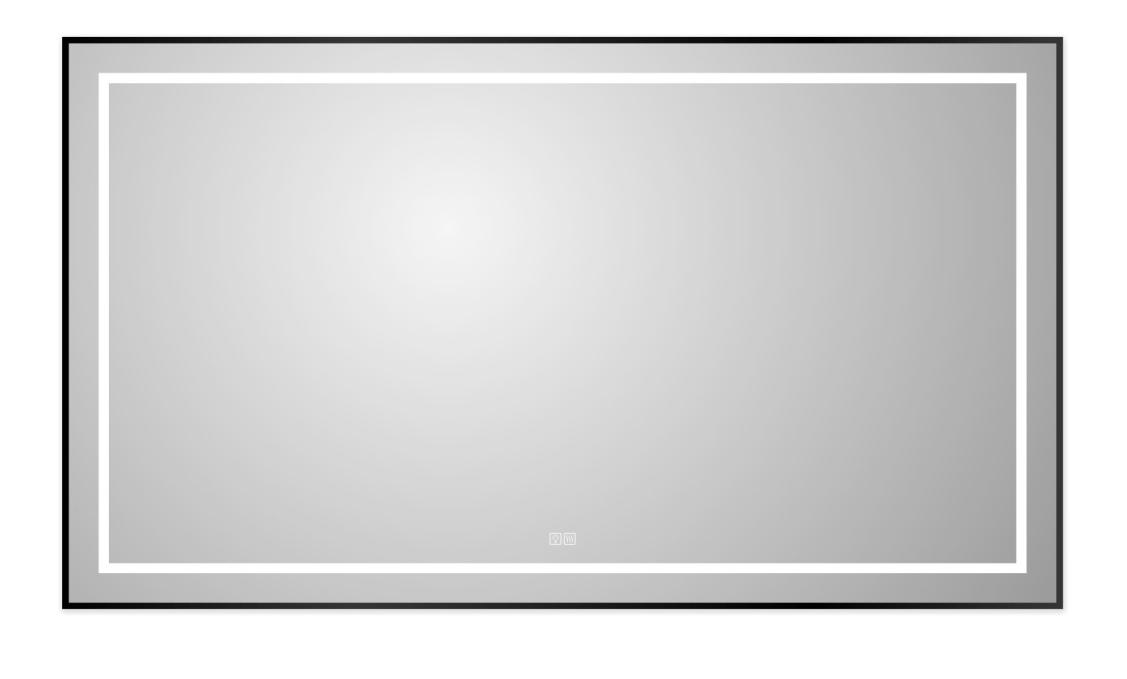 Зеркало BelBagno SPC-KRAFT-1400-800-LED-TCH-WARM-NERO