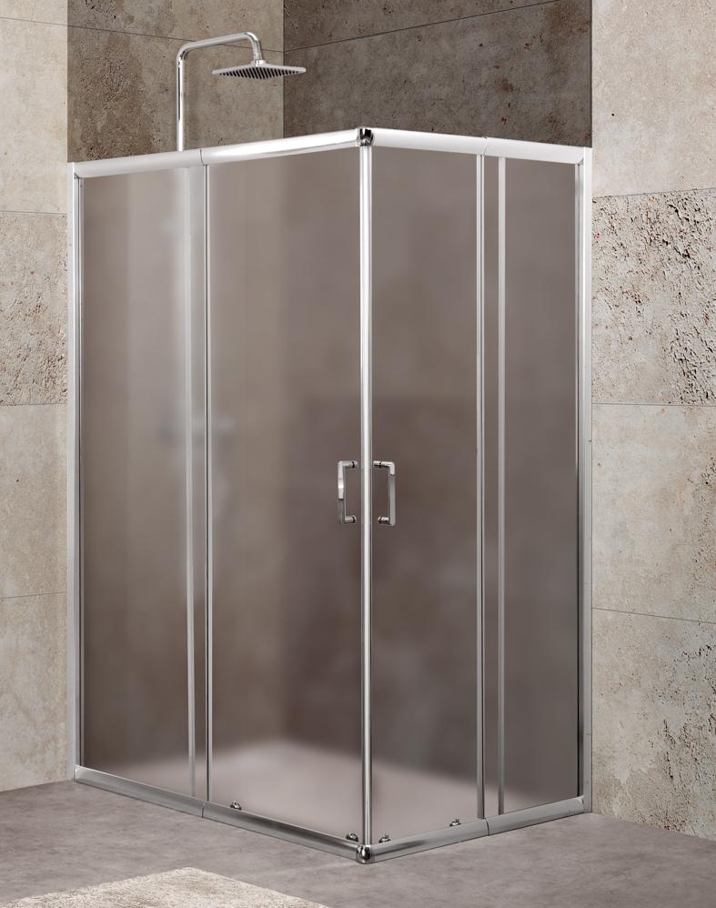 Душевой уголок BelBagno UNIQUE-AH-2-100/115-75/90-P-Cr